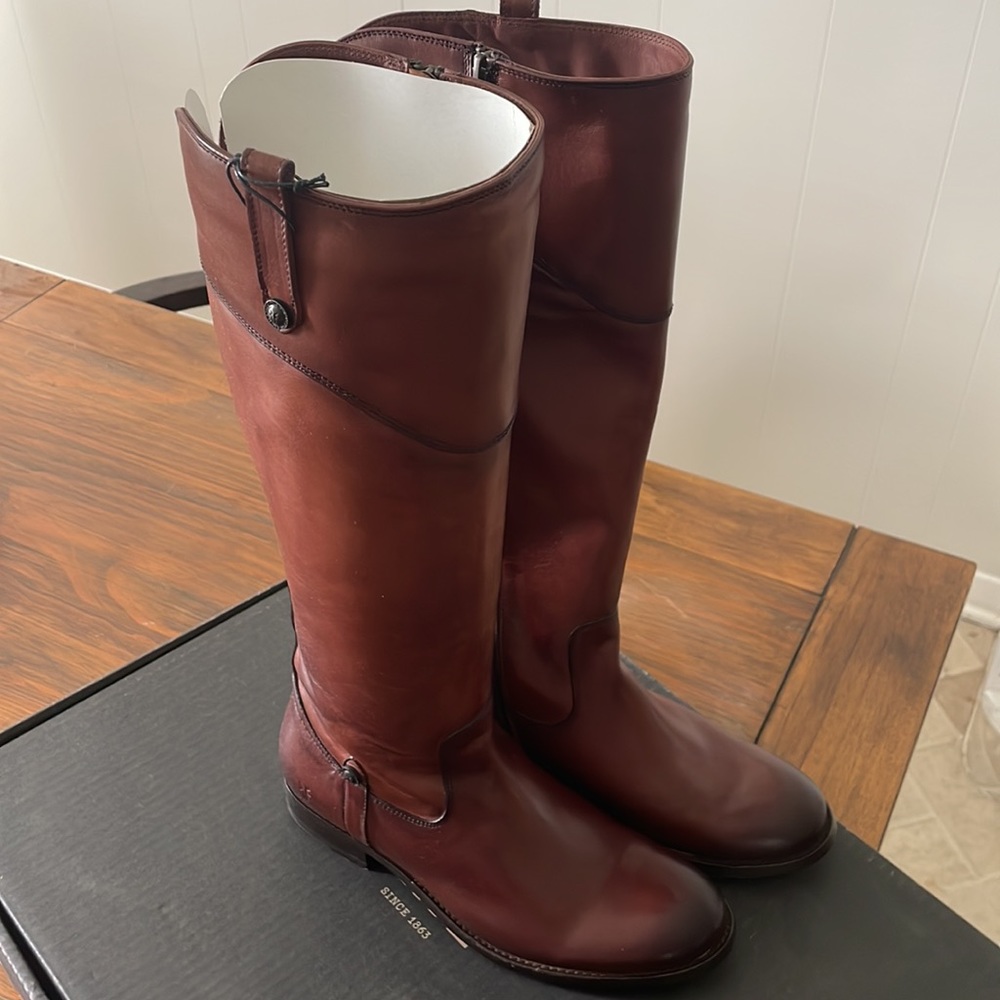 Frye Melissa Leather Extended Calf Boot